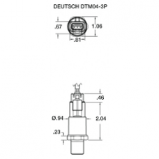 RaceGrade 100PSI Compound Range DTM Pressure Transducer